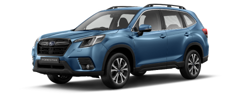 Subaru Forester 2.5i AWD CVT Dynamic ES, color azul celeste perlado.