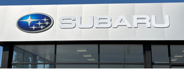 <p>Concesionario Subaru - Fachada del showroom comercial ubicado en Cañuelas, Buenos Aires, Argentina.</p>