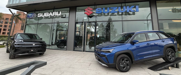 <p>Concesionario oficial de Subaru y Suzuki Argentina - Fachada del showroom comercial ubicado en Pilar, Buenos Aires, Argentina.</p>